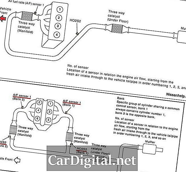 P0133 2008 NISSAN ALTIMA SEDAN - Réponse lente, circuit du ratio carburant-air, rangée 1 capteur 1