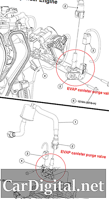PF443 2011 פורד FUSION - EVAP טיהור מעגל בקרת