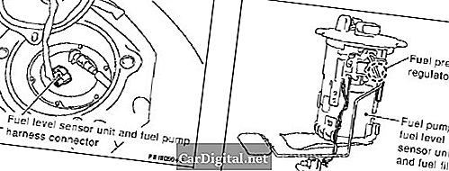 P0463 2003 INFINITI G35 - Üzemanyagszint érzékelő áramkör magas bemenet