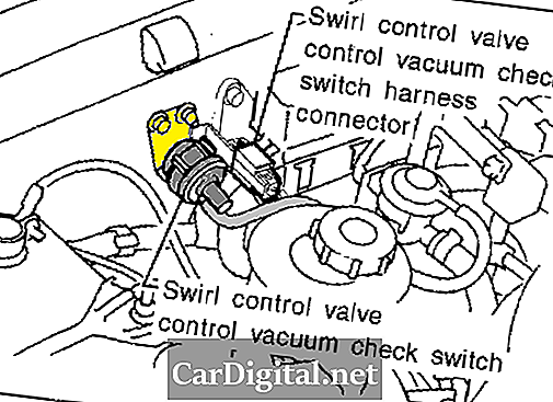 P1165 1996 NISSAN PICKUP - Comutator de vid pentru controlul valvei de control turbionare