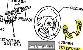 P1564 2010 NISSAN ROGUE - перемикач рульового керування ASCD