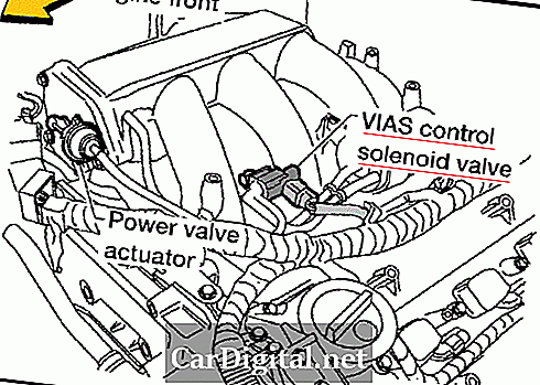 P1800 2004 NISSAN QUEST - Variabel inloppsluftsystemstyrning Solenoidventilkrets
