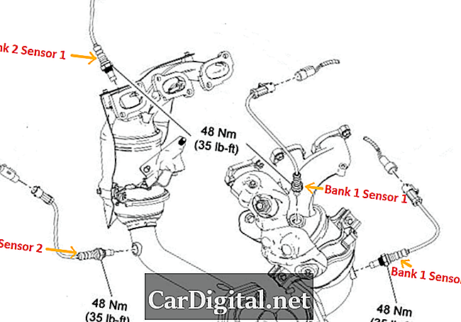 P2273 2009 FORD FUSION - Segnale sensore ossigeno bloccato con Rich Bank 2 Sensor 2
